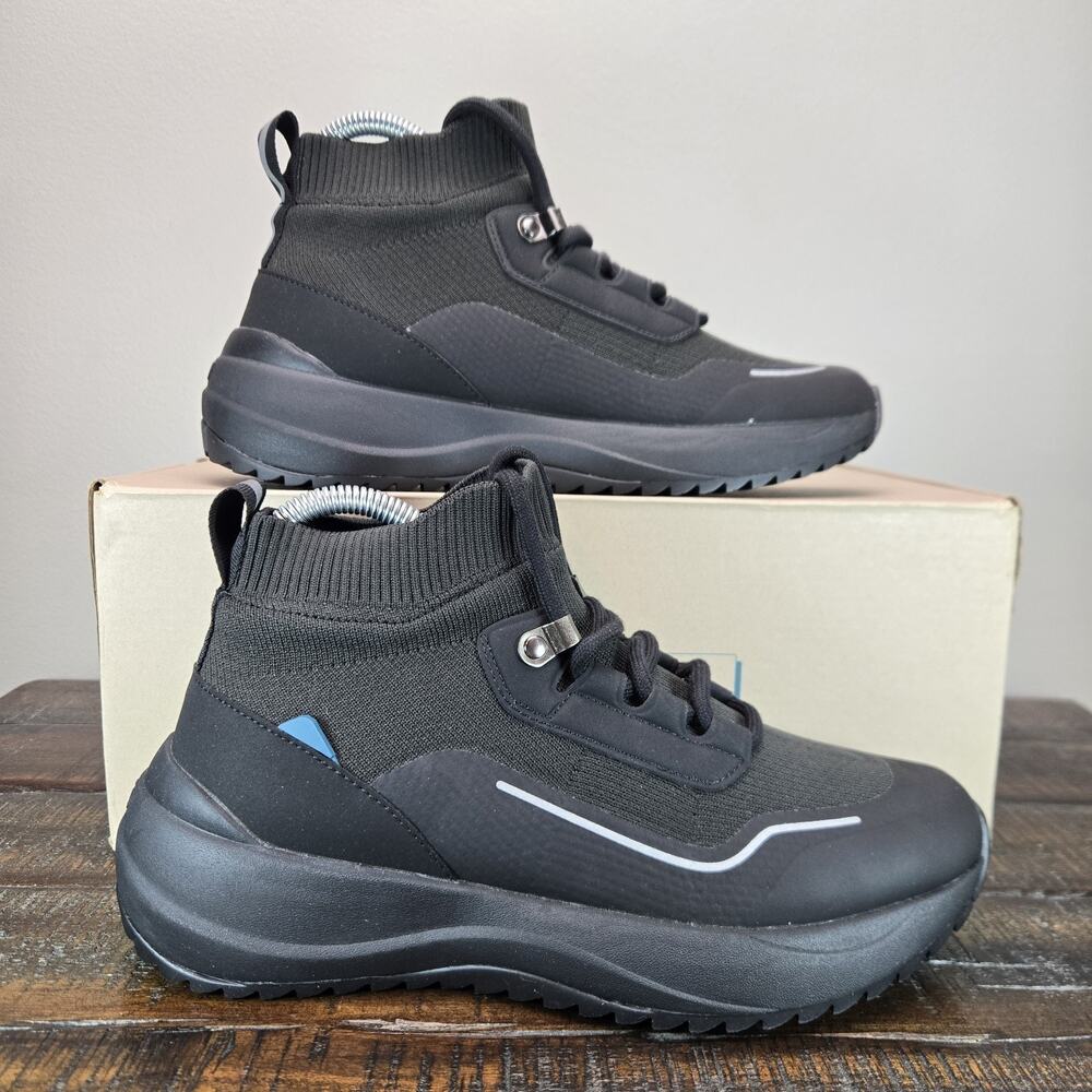 NEW Vessi Stormburst High Top Womens Size 7 Waterproof Shoes Hiking Space Black